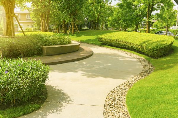 Cement Walkway Installation in Aurora