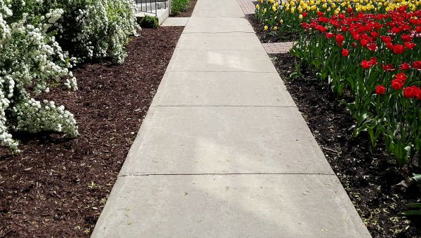 Cement Sidewalk Installation in Aurora