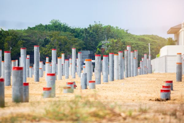 Concrete Pile Installation in Aurora