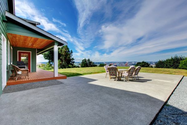 Backyard Concrete Paving in Aurora