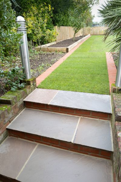 Backyard Steps Installation in Aurora