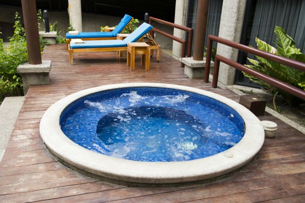 Hot Tub Deck Construction